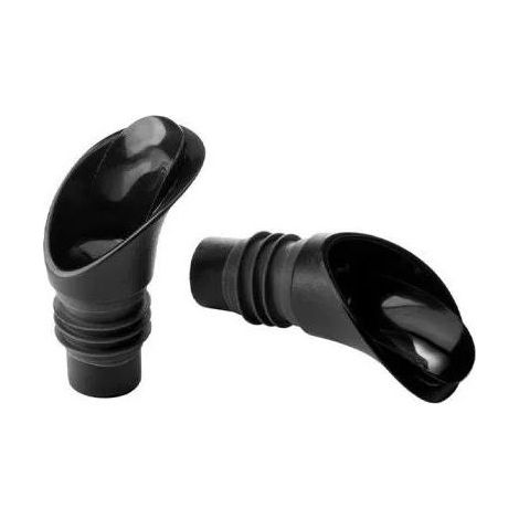 Ghidini Cipriano Set 2 Tappi Versatori Salvagoccia Sommelier Neri