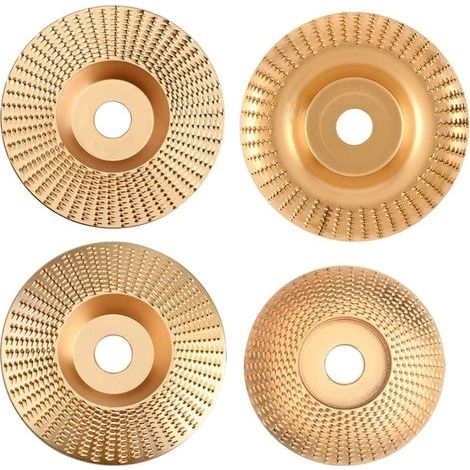 4Pcs Disque Bois Meuleuse en Bois en Carbure de Tungstène pour Façonner, Meuler et Couper - Compatible avec Meuleuses d'angle 115 mm ou 125mm (1/5)