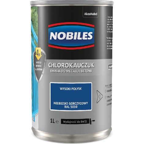 Chlorierter Kautschuk-Emaille, Senfblau RAL 5010 0,9L - 5EMCH.NIG1.0