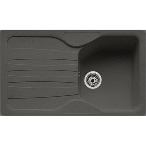 Lavello 1 vasca con gocciolatoio reversibile Franke CUG 611 in fragranite grafite