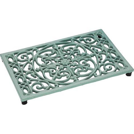 Dessous de Plat rectangulaire Fonte Caoutchouc Plats Chauds Support Casserole Cuisine Table Manger Vert Style 3 (1/5)