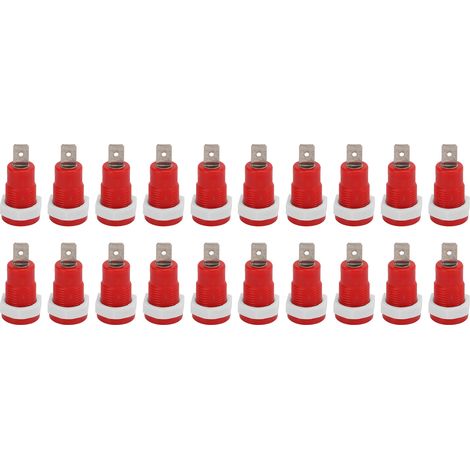 20 Pièces Connecteurs Banane Femelle Laiton 4mm pour Camping-Cars, Bateaux, Camions - Courant Stable (1/5)
