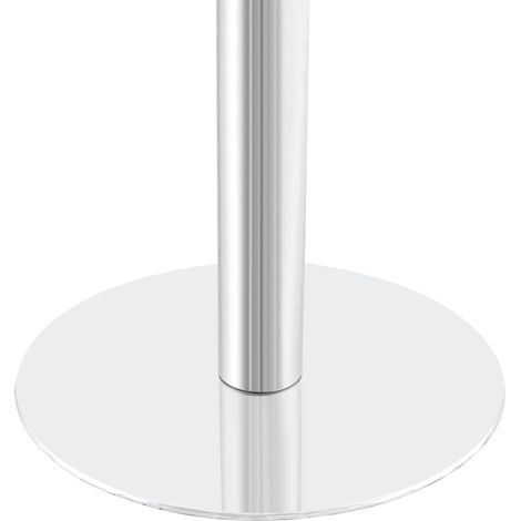 Table d'appoint ronde avec plateau effet marbre et bordure dorée, structure métallique noire et dorée, 60 cm (1/5)