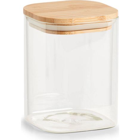 Barattolo per conservazione zeller 900 ml ermetico bambù