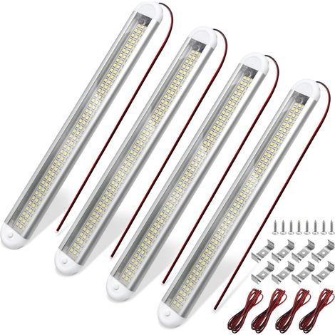 4er-Pack (Weiß) 12V LED-Innenbeleuchtungssets für Transporter, 120 LED-Streifen (1/5)