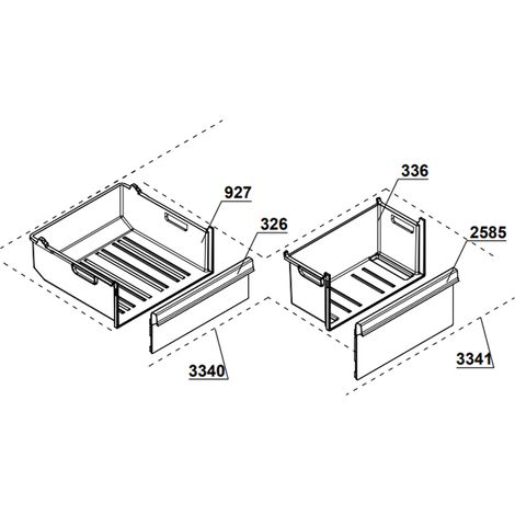 Tiroir 2100 mm ( repère 3341 )