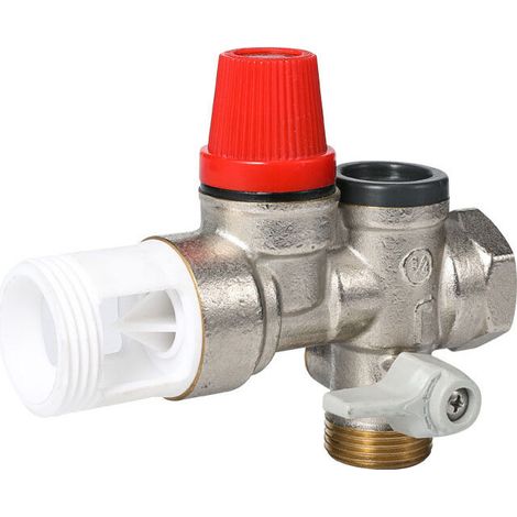 Gerade Messing-Sicherheitsgruppe für Warmwasserbereiter, Cumulus – 20 x 27 oder 3/4 Zoll – 889006-01