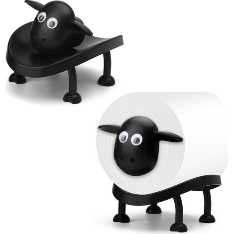 1 porte-papier toilette amusant en forme de mouton, porte-rouleau de papier toilette ou cadeau (1/5)