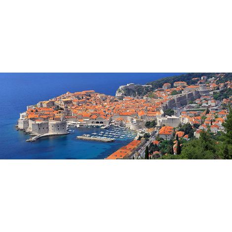 Tableau paysage panorama dubrovnick croatie - 80x30 cm Toile imprimée (1/5)