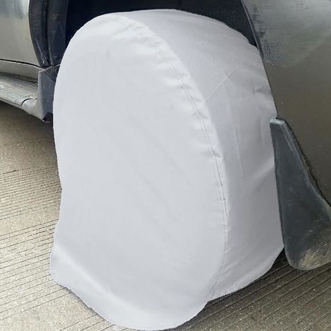Housses de pneus - MOTHINESSTO - Ensemble de 4 housses de protection argentées pour roues et pneus - Toutes saisons (1/4)