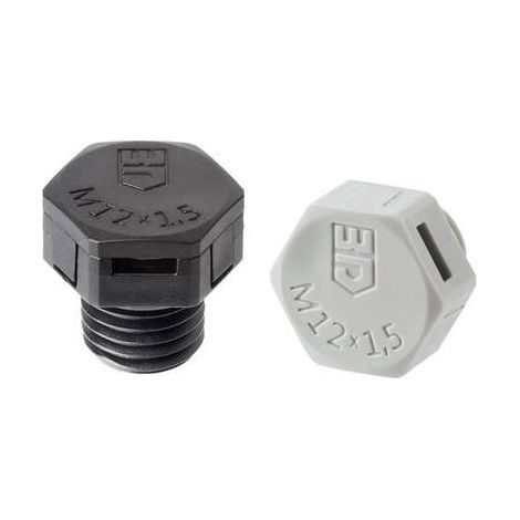 Jacob JDAE12PA067035 Elemento di compensazione della pressione M12 Poliammide Grigio (RAL 7035) 1 pz.
