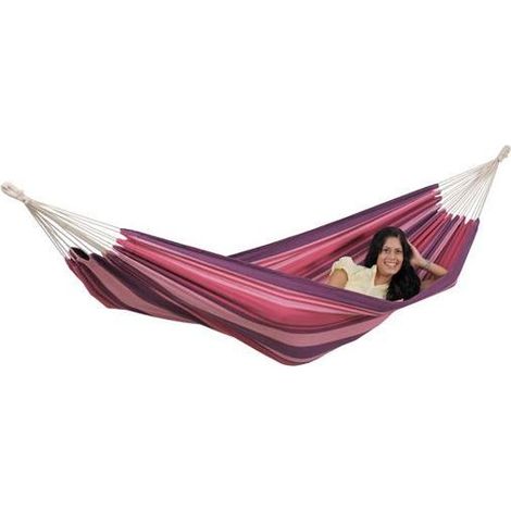 Hamac en coton et polyester avec sac de rangement Tahiti