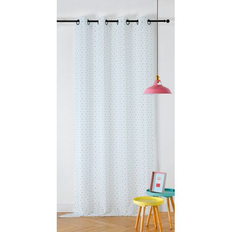 Rideau d'ameublement enfant "Sophie" - 150x240cm - Bleu ciel (1/2)
