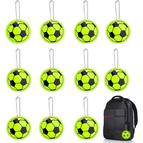 Lot de 12 réflecteurs pour enfants - Réflecteurs - Réflecteurs - Cartable - Pour cartable, vêtements, sac à dos, football (1/4)