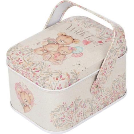 Kleine Aufbewahrungsbox aus Eisen mit Deckel, ideal als Bonbon- und Keksdose für Hochzeiten und Geburtstage – Stil 5 (1/4)