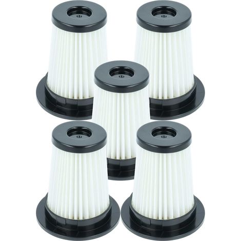 vhbw 5x Staubsaugerfilter kompatibel mit Grundig GMS3880, VCP3130L Staubsauger - HEPA-Filter Schwarz Weiß (1/4)