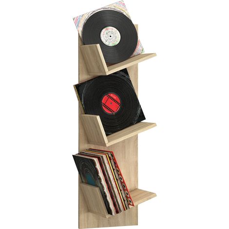 Records LP Hanging Wall Shelf Sulda 106x33x26 - VCM