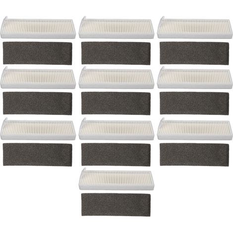 Pièces de filtre pour aspirateur Robot Tikom G8000 Pro Honiture G20 Laresar Evol 3, 10 pièces, haute efficacité, particules d'air (1/5)