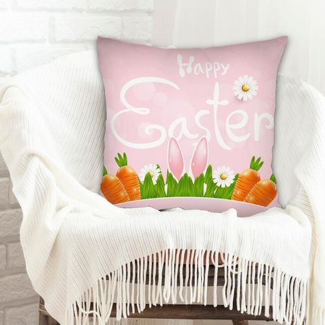 Housse de coussin 45x45 cm carrée inaltérable pour cadeau de famille pour la Fête des Mères la Fête des Pères anniversaire mariage (1/5)