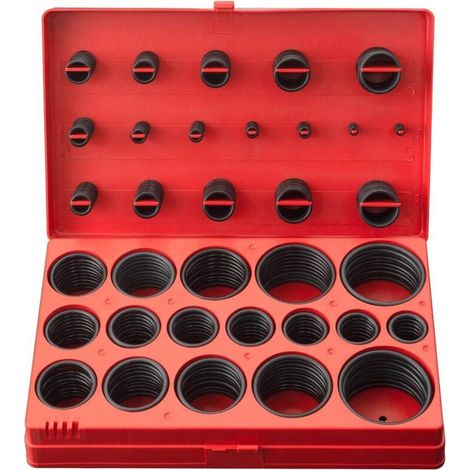 Lot de 419 Joints Toriques NBR Ø 3-50 mm, 32 Tailles Kit de Joints d'étanchéité en Caoutchouc pour Plomberie, Robinet et Réparation de Véhicules (1/5)