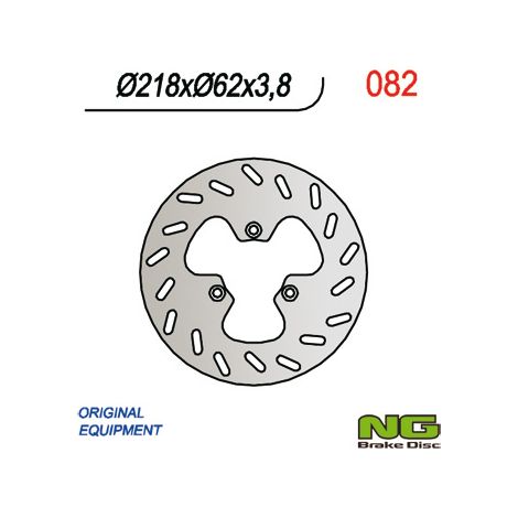Disco de freno trasero Yamaha NG DT50R DT50X/SM XT125X 218x62x3,5 mm
