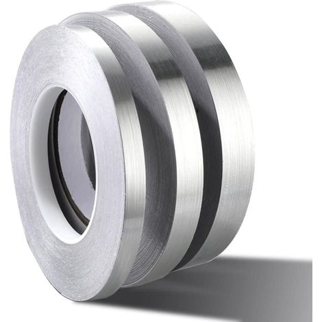 Rouleau Adhesif Decoratif, Ruban Dalle PVC adhesive de Sol, Imperméable de Sol Moisissure Bande Adhésive pour Sols, Murs, Plafonds, Portes et Fenêtres, Home Déc (50m1cm Argent 1pc) (1/4)