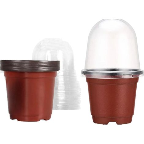 Pots à arrosage automatique avec coton absorbant, couleur Be (1/5)