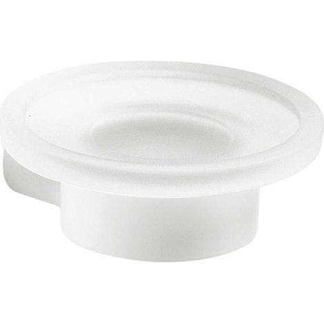 Sapho Gedy Pirenei - Jabonera con soporte, blanco mate/cristal satinado PI1102 (1/3)
