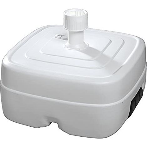 Schneider 856-01 Base ombrellone in plastica, Bianco, 45 litri (1/4)