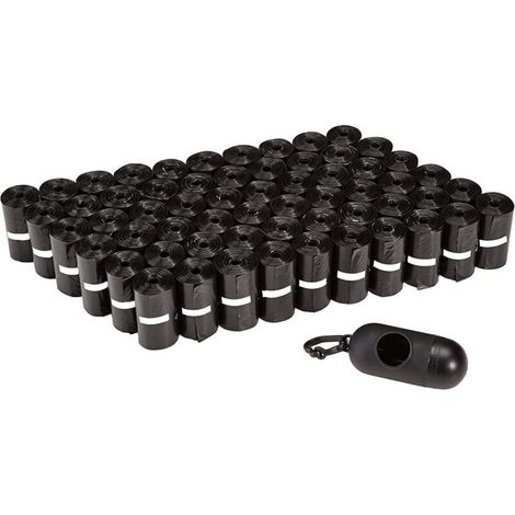 Sac à crottes de chien avec distributeur, sac poubelle pour animaux de compagnie, fournitures de nettoyage pour animaux de compagnie, boîte de rangement pour toilettes à capsules, 40 rouleaux de sacs