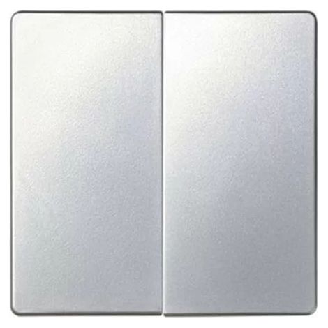 Simon 82026-33 - Double key Matte aluminum