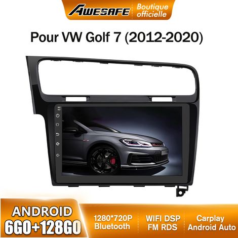 AWESAFE Autoradio Android 13 pour VW Golf 7 (2012-2020) 6Go+128Go 10'' Écran Tactile Bluetooth Carplay Android Auto GPS WiFi Noir (1/5)