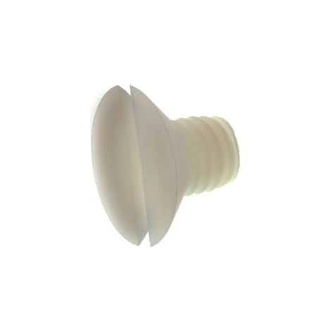 Vis à tête Fraisée  fendue, Nylon, M6, 8mm ( Prix pour Sachet de 100 )