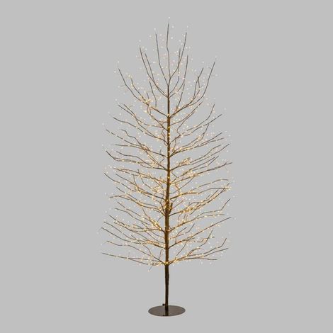 Arbre Lumineux TILLEUL Marron H200cm 1120 MicroLED FlashLED Blanc chaud Lotti (1/4)