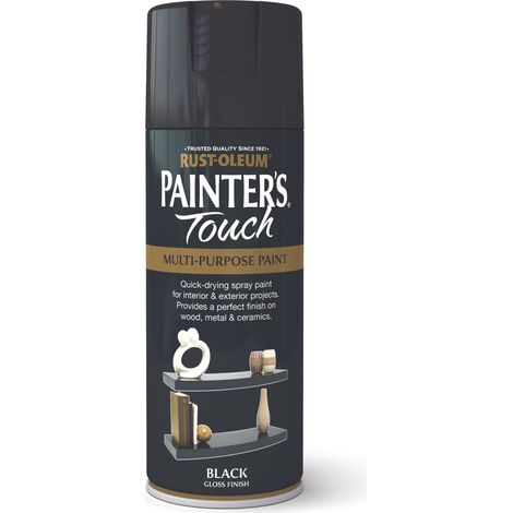 Rust-Oleum Painter’s Touch Spray Paint 400ml Gloss - Black