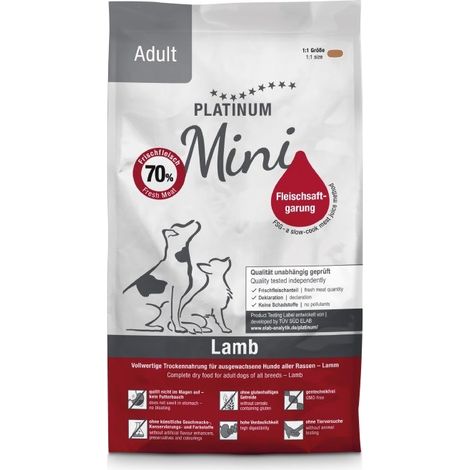 PLATINUM Adult Lamb Mini - aliment semi-humide pour chien - 900 g