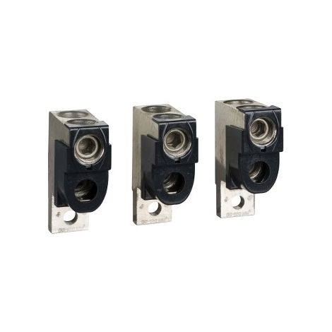 Schneider LV429218 ComPacT NSX250 - 3 morsetti per 2 cavi da 50 a 120mm2 e separatore di fase