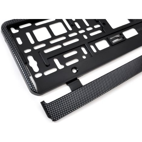 Cadre de plaque d'immatriculation flexible en carbone amio-01165