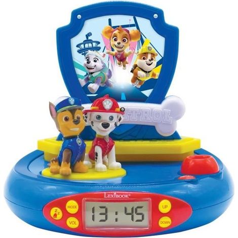PAW PATROL - Projector Alarm Clock with Sounds for Children's Room - LEXIBOOK (1/4)