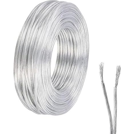 Transparent Electric Wire, Flexible PVC Electric Cable Outer Diameter 3.6mm, for Electrical Accessories, LED, DIY (1/4)