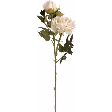 Fashion Peony Artificial Flower - Fabric/Plastic - L26 x W26 x H52 cm - White
