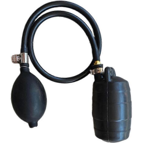Bouchon gonflable en caoutchouc résistant avec pompes manuelles pour tuyaux d'évacuationoutil de test et de réparation des fuites (noir)