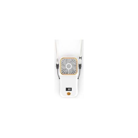 Mini-Tragventilator, USB-wiederaufladbarer Handventilator, kleiner, faltbarer, tragbarer, batteriebetriebener Taschenventilator mit LED-Anzeige, leiser persönlicher Tischventilator für Reisen und Outd (1/5)