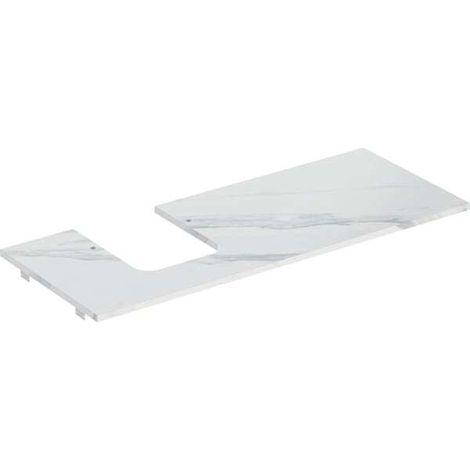 Placa de lavabo Geberit ONE, recortable a la izquierda, para