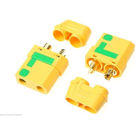 Revtec - Connector - XT-90S - Anti Spark - w/ Cap - Gold Plated - Male - 2 pcs