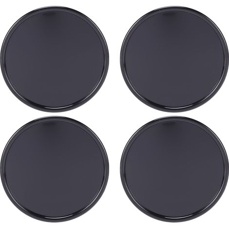 4 pièces capuchons de centre de roue 64mm diamètre extérieur anti-rayures ABS remplacement pour Volvo XC60 2008-2026 noir (1/5)