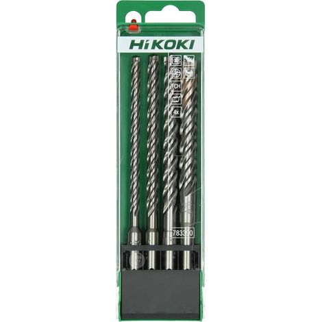 Hitachi 783390 Kit Brocas SDS-Plus 4 filos Cassette 6/8/10/12x160 mm