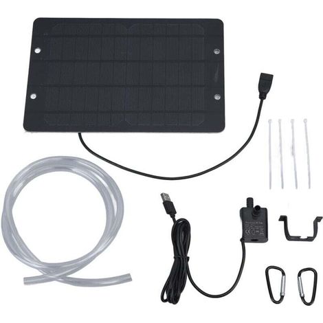 6V-10W Solarbrunnenpumpe mit USB-Anschluss, ideal für Vogeltränken, Gärten oder kleine Außenpools