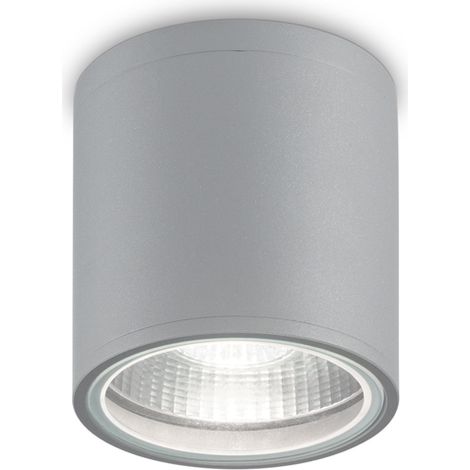 Plafoniera Moderna Gun Alluminio Grigio 1 Luce Gu10 (1/2)