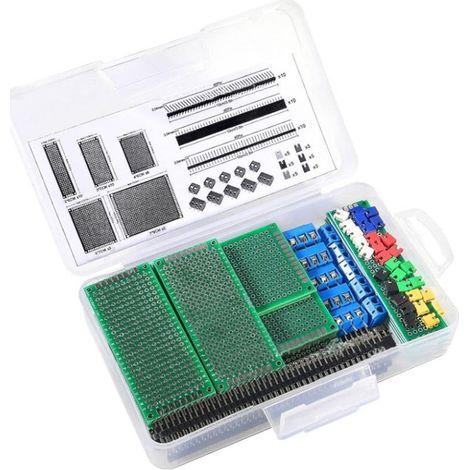 100 Pcs 2.54mm Pin Headers, 40 Pin 2.54mm Droit Simple Connecteur d'en-tête de Broche Mâle et Bande de Broches du Circuit imprimé pour Arduino Prototype Shield (1/5)